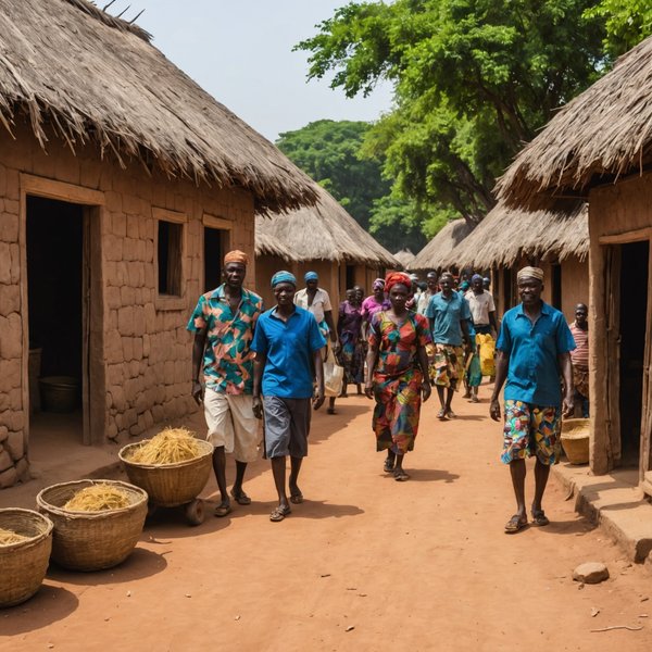 Quelle croisière permet de visiter des villages traditionnels en Afrique de l'Ouest?