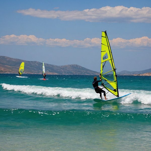 Où trouver les meilleures plages pour faire de la planche à voile en Grèce?